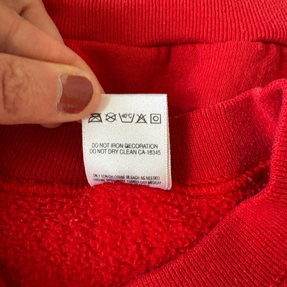 Vintage Fruit of the Loom Crewneck Raglan Cotton-Blend Applique Americana Quilt - Picture 10 of 12